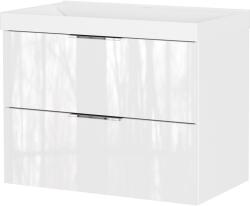 Germania Бял гланцов стенен шкаф за мивка 81x65 cm Celano - Germania (9087-84)