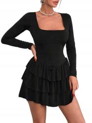 Shein Mini Bő Szabású Kis Fekete S