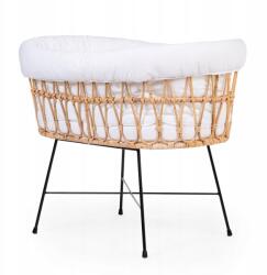 Childhome Rattan kiságy Natural/Black 90x51cm (CRRATMC)