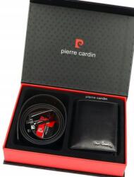 Pierre Cardin Férfi szett Pierre Cardin Rfid bőr pénztárca és kétoldalas öv 130 cm (Pierre FWJX)