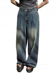 Shein Női Farmernadrág Mom Fit Magas Derekú S