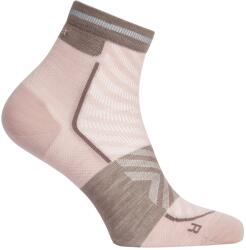 Icebreaker Дамски чорапи за бягане Icebreaker Women's Merino Run+ Ultralight Mini Running socks - Pink Quartz / Porcini - размер 41-43 (EU) (201-8168-0513)