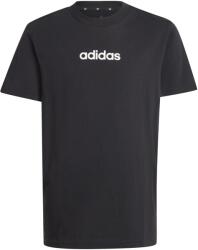 Adidas Детска тениска adidas Kid's Linear Tee 160 T-shirt - Black / White - размер 152 (EU) (704-4539-0113)
