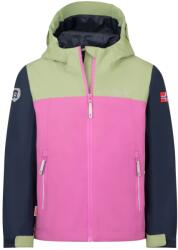 TROLLKIDS Детско водоустойчиво яке Trollkids Kid's Telemark Jacket Waterproof jacket - Pistachio Green / Mallow Pink / Navy - размер 176 (EU) (703-3032-1620)