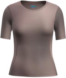 Icebreaker Дамски долна фланелка с къс ръкав Icebreaker Women's Merino 75 CL Featherlight S/S Crewe AOP Sport shirt - Porcini / Pink Quartz - размер XL (114-3933-0115)