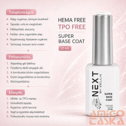  Next By Zellia Gél Lakk 10Ml - Superbase Coat (E102)