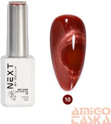  Next By Zellia Gél Lakk 10Ml - Red Wine Cat Eye - 010 (RWCE-010)
