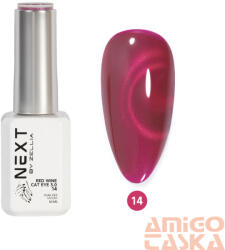  Next By Zellia Gél Lakk 10Ml - Red Wine Cat Eye - 014 (RWCE-014)