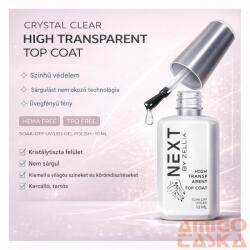  Next By Zellia Gél Lakk 10Ml - High Transparent Top Coat (E302)