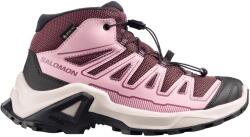 Salomon Детски туристически обувки Salomon Kid's X Ultra Mid GORE-TEX Walking boots - Huckleberry / Dawn Pink / Concord Grape - размер 34 (EU) (702-4205-0417)