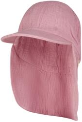 Sterntaler Детска шапка с козирка Sterntaler Kids' Peaked Cap with Neck Flap Muslin Cap - Samtrosa - размер 55 cm (904-3661-0715)