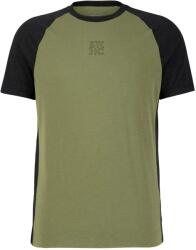 Stoic Фланелка с къс ръкав за колоездене Stoic PerformanceMerino LofsdalenSt. MTB S/S Cycling jersey - Black / Moss Green - размер XL (056-4036-0214)