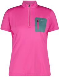 CMP Дамска фланелка с къс ръкав за колоездене CMP Women's Breast Pocket T-Shirt Free Bike Cycling jersey - Magenta - размер 44 (EU) (156-2464-1016)
