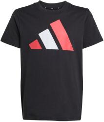 Adidas Детска тениска adidas Kid's Bold Tee 160 T-shirt - Black / Pure Ruby / White - размер 176 (EU) (704-4531-0915)