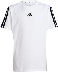 Adidas Детска тениска adidas Kid's 3 Stripes Tee 160 T-shirt - White / Black - размер 164 (EU) (704-4530-0614)