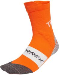adidas Terrex Мъжки чорапи за бягане Adidas terrex XPR Trail Crew Socks Running socks - Semi Impact Orange - размер 37-39 (EU) (207-1202-0211)