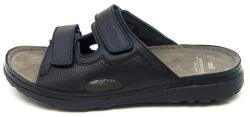 Batz Papuci barbati, negru, casual, ortopedici, medicinali, piele naturala, cu talpa groasa, Batz Mike-Negru (Marime: 46) (Mike-Negru-46)