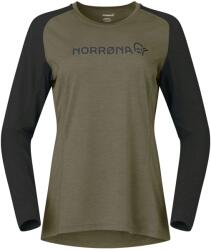 Norrøna Дамска фланелка с дълъг ръкав за колоездене Norrøna Women's Fjørå Equaliser Lightweight Long Sleeve Cycling jersey - Olive Night (156-2576-0313)