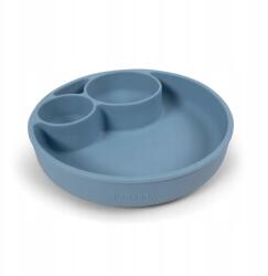 Filibabba Szilikon tányér Powder Blue rekesszel (FI-02291)