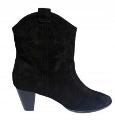 Ba&sh Fekete velúr cowboy csizma Bottines New Casey Fekete 41-es méret (2E25NCAS)