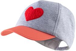 Sterntaler Детска шапка с козирка Sterntaler Kid's Baseball Cap - Heart Cap - Silber Melange - размер 49 cm (904-5889-0113)