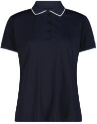 CMP Дамска поло тениска CMP Women's Polo Stretch Piquet Polo shirt - Black Blue - размер 44 (EU) (916-1606-0816)