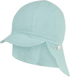 Sterntaler Детска шапка с козирка Sterntaler Kids' Peaked Cap with Neck Flap Muslin Cap - Helltürkis - размер 49 cm (904-3661-0612)