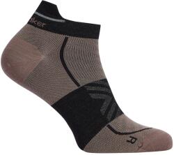 Icebreaker Мъжки чорапи за бягане Icebreaker Merino Run+ Ultralight Micro Running socks - Porcini / Black - размер 39-41, 5 (EU) (201-8163-0611)