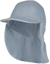 Sterntaler Детска шапка с козирка Sterntaler Kids' Peaked Cap with Neck Flap Muslin Cap - Graublau - размер 49 cm (904-3661-0212)