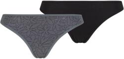Stoic Дамско синтетично термобельо Stoic Women's TrosaSt. Thong 2-Pack Synthetic base layer - Ink Grey AOP / Black - размер XS (114-3883-0111)