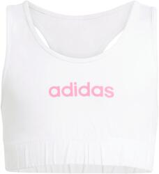 adidas Детски спортен сутиен adidas Kid's Linear Logo Bra Top Sports bra - White / Pink Fusion - размер 140 (EU) (714-1934-0312)