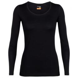 Icebreaker Дамско мериносово термобельо Icebreaker Women's 200 Oasis L/S Scoop Merino base layer - Black (115-0925-0113)