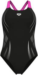 arena Дамски бански костюм Arena Women's Poseidonia Swimsuit Swim Pro Back LB Swimsuit - Black / Shocking Pink - размер 36 (EU) (150-5762-0212)