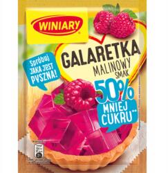 Winiary Gyümölcskocsonya málna ízű 50%-kal kevesebb cukorral 39g (8445290576279)