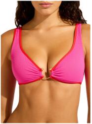 Seafolly Дамско бикини горнище Seafolly Women's Beach Bound Ring Front Tank Bikini top - Hot Pink / Flame - размер 42 (EU) (150-4245-0616)