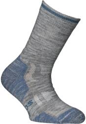 Alpacasocks&Co Детски туристически чорапи Alpacasocks&Co Merino Outdoor Kids Walking socks - Grey / Blue Trim - размер 27-30 (EU) (201-7550-0212)