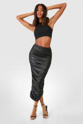 Boohoo Fodros MIDI Szoknya 36-OS