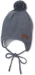 Sterntaler Детска зимна шапка (beanie) Sterntaler Kid's Knitted Beanie Pompom Beanie - Mittelgrau - размер 45 cm (904-2492-0313)