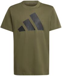 Adidas Детска тениска adidas Kid's Bold Tee 160 T-shirt - Olive Strata / Black - размер 176 (EU) (704-4531-0315)