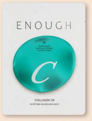 Enough Tápláló fátyolmaszk kollagénnel Collagen 3X Moisture Nourishing Sheet Mask - 25 g * 10 db