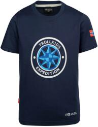 TROLLKIDS Детска тениска Trollkids Kid's Windrose T T-shirt - Navy / Cloudy Grey - размер 116 (EU) (704-1810-0514)