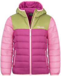 TROLLKIDS Детско синтетично яке Trollkids Girl's Eikefjord Jacket Synthetic jacket - Hedge Green / Fresh Berry / Candy Pink - размер 152 (EU) (703-3288-1619)