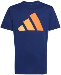 Adidas Детска тениска adidas Kid's Bold Tee 160 T-shirt - Dark Blue / Semi Ice Tangerine / Tangerine / Orange - размер 176 (EU) (704-4531-1115)