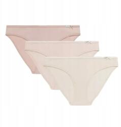 Atlantic Bugyi bikini 001 3-csomag ekrü/bézs/púder Mix XL (3CLP-001-ECRC/BEZ/PUD-XL)
