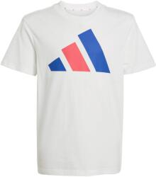 Adidas Детска тениска adidas Kid's Bold Tee 160 T-shirt - White / Team Royal Blue / Pure Ruby - размер 152 (EU) (704-4531-1813)