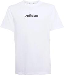 Adidas Детска тениска adidas Kid's Linear Tee 160 T-shirt - White / Black - размер 152 (EU) (704-4539-0413)