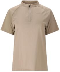 ENDURANCE Дамска фланелка с къс ръкав за колоездене ENDURANCE Women's Crow Melange Cycling/MTB S/S Shirt Cycling jersey - Vintage Khaki - размер 40 (EU) (156-2412-0414)