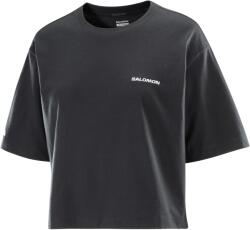 Salomon Дамска тениска Salomon Women's Short S/S Tee Relaxed T-shirt - Deep Black (916-5917-0113)