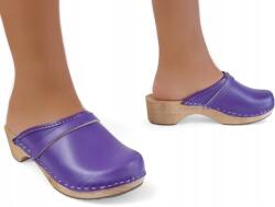 I Love Shoes Női orvosi papucs Lengyel Fa Trep Teljes Bőr Járóka *36 (Klasyczne Drewniaki Skórzane Chodaki Trepy )