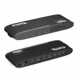 Plugable Univerzális Plugable dokkolóállomás laptopokhoz 2 db 4K monitor támogatásához (UD-6950H-EUA)